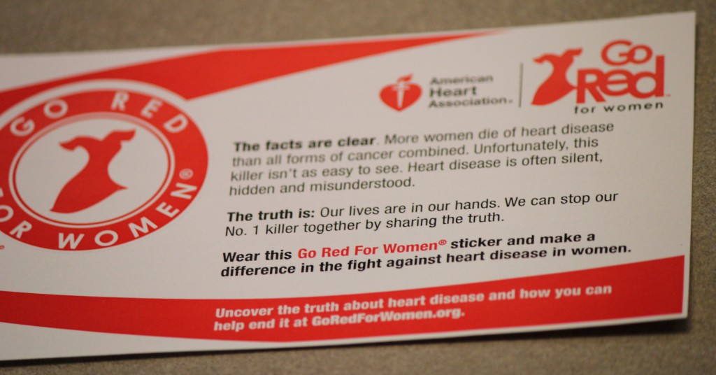 Go Red Sticker
